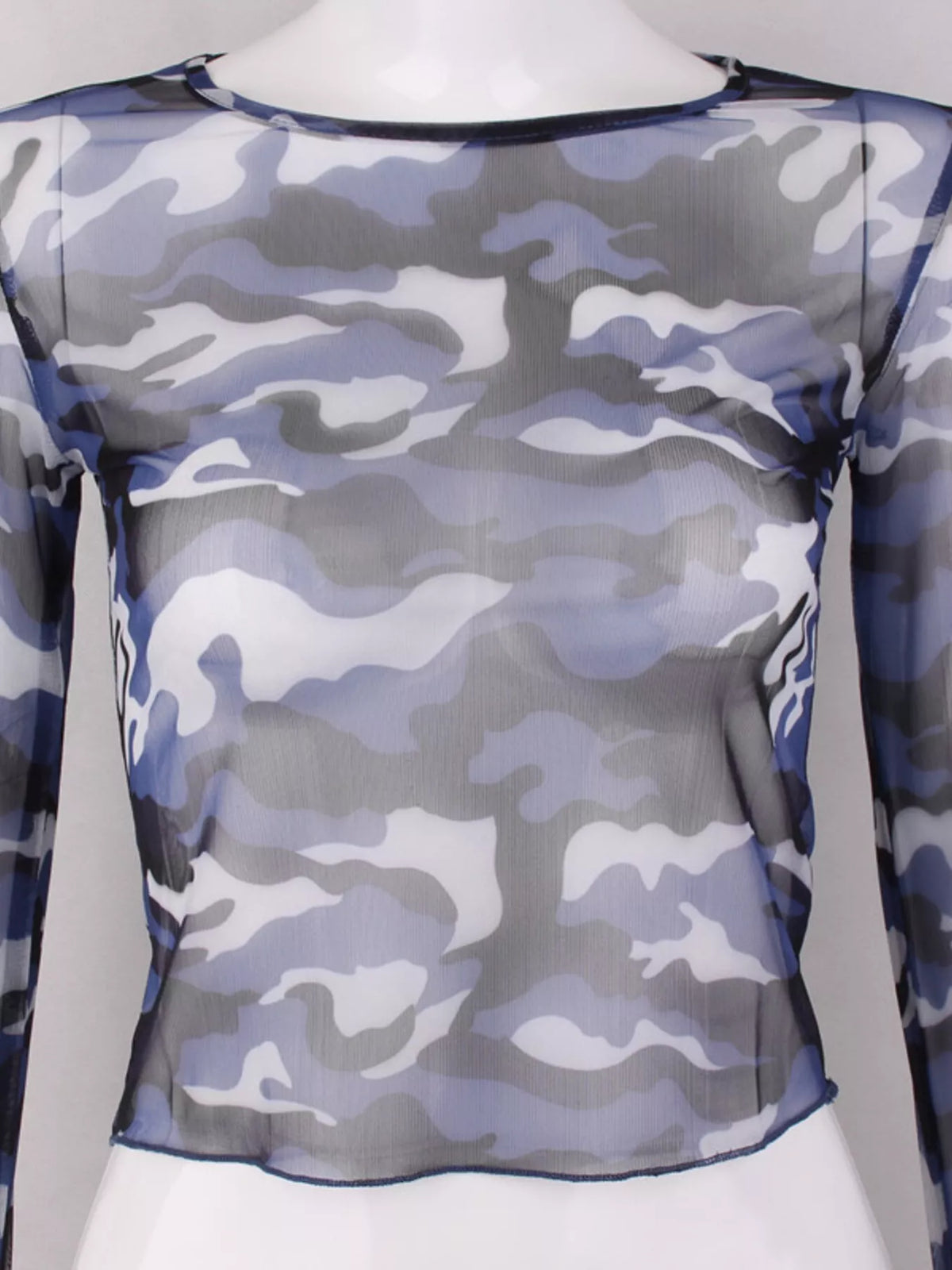 Camouflage Mesh Long Sleeve T-Shirt, view 12