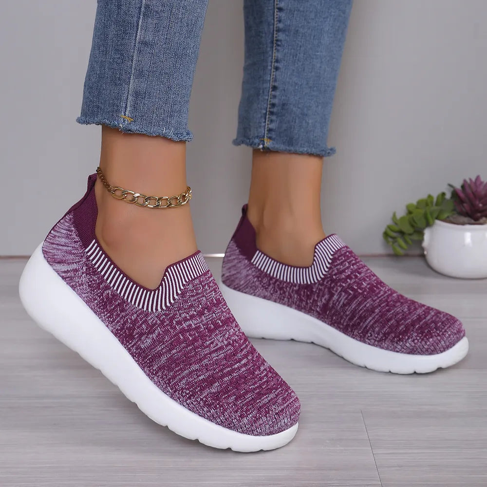 Breathable Round Toe Mesh Slip-On - Lilixa.store