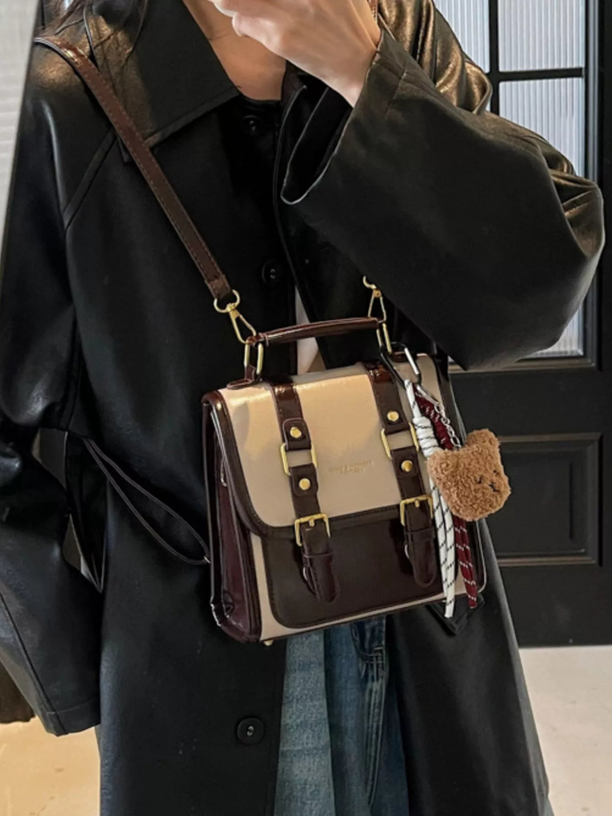 Buckle Flap Backpack Bag - Lilixa.store
