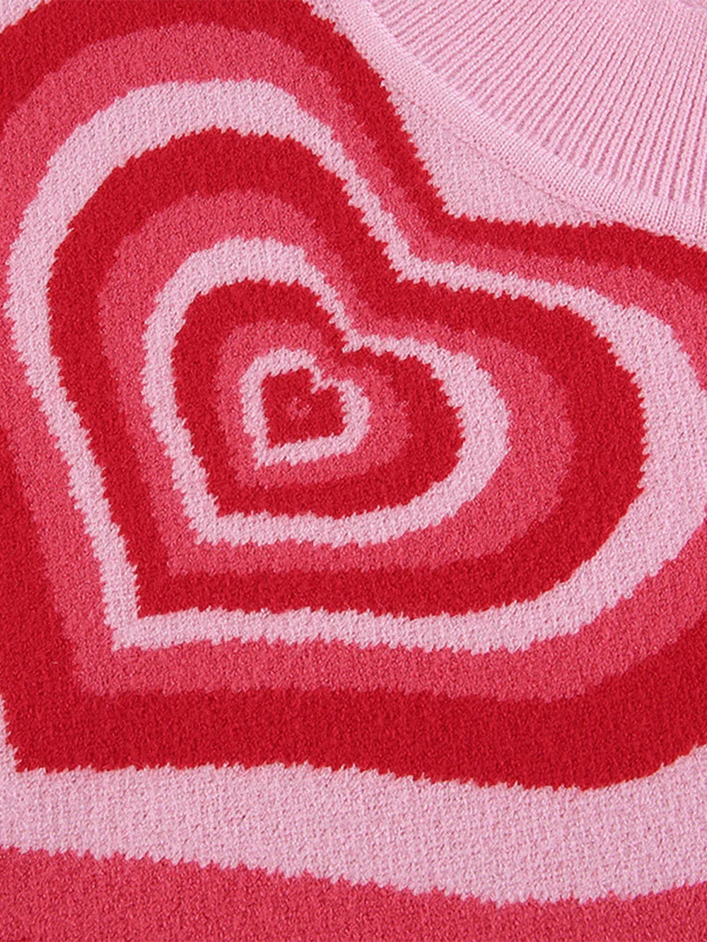 Heart Mock Neck Sweater Vest, view 7
