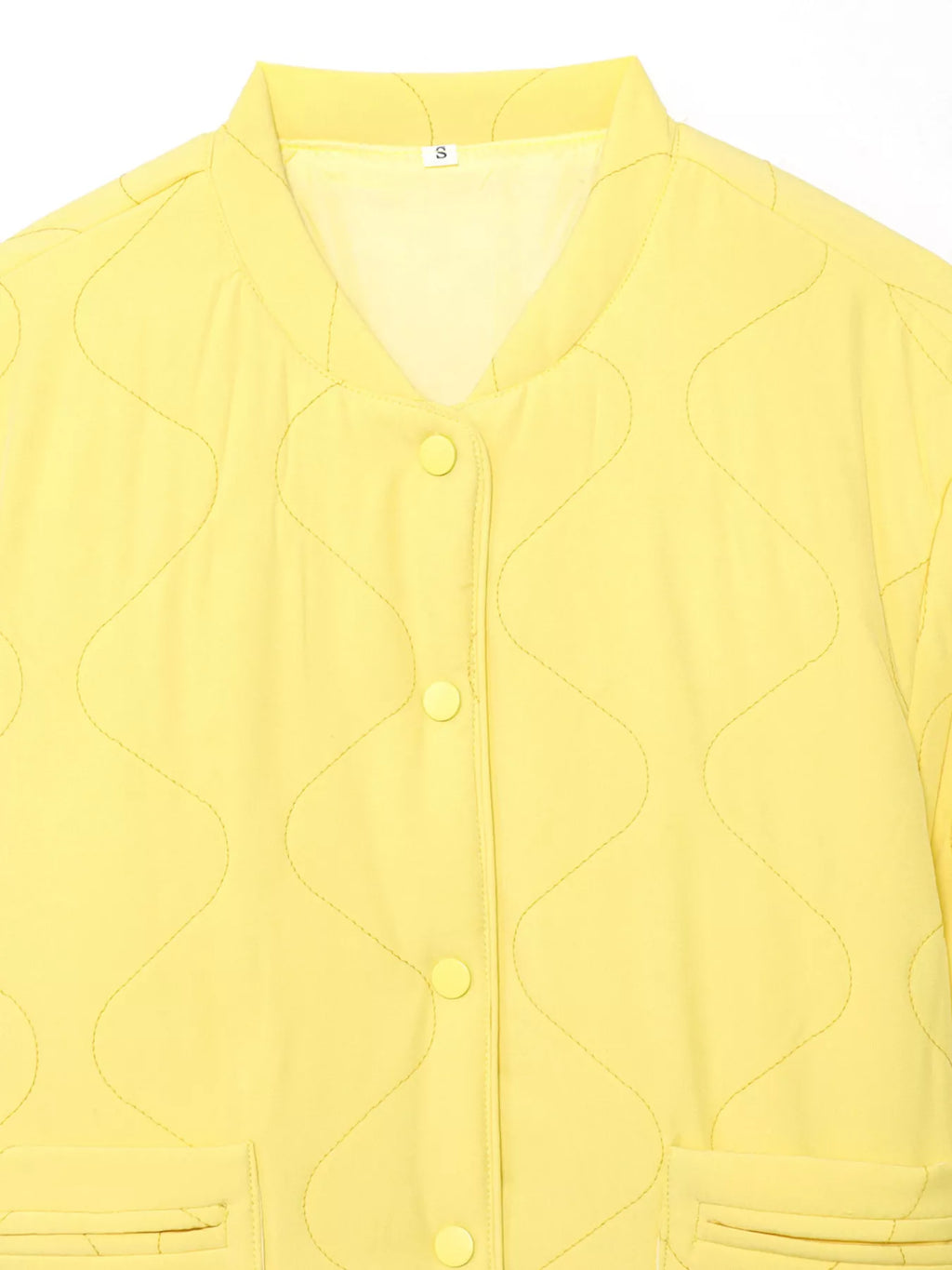 Quilted Lightweight Snap Down Puffer Jacket - Lilixa.store