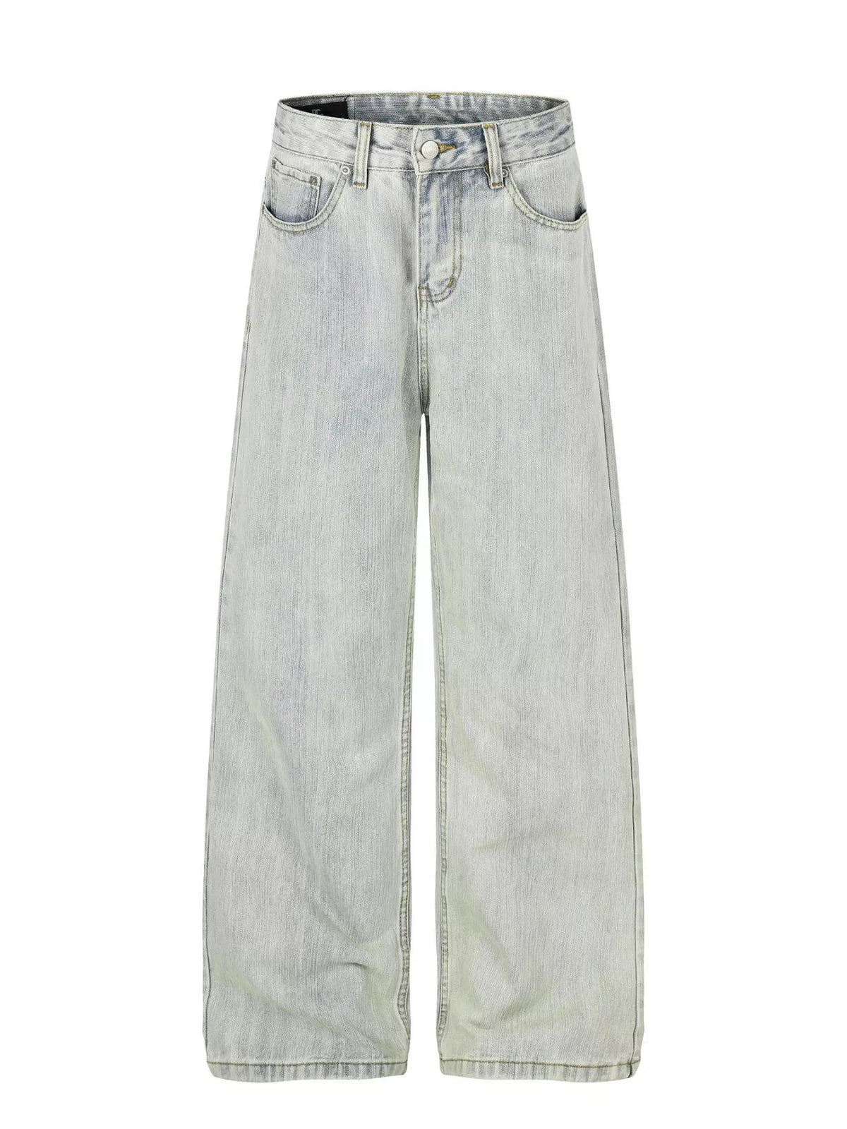 Men's Washed Wide Leg Jeans - Lilixa.store