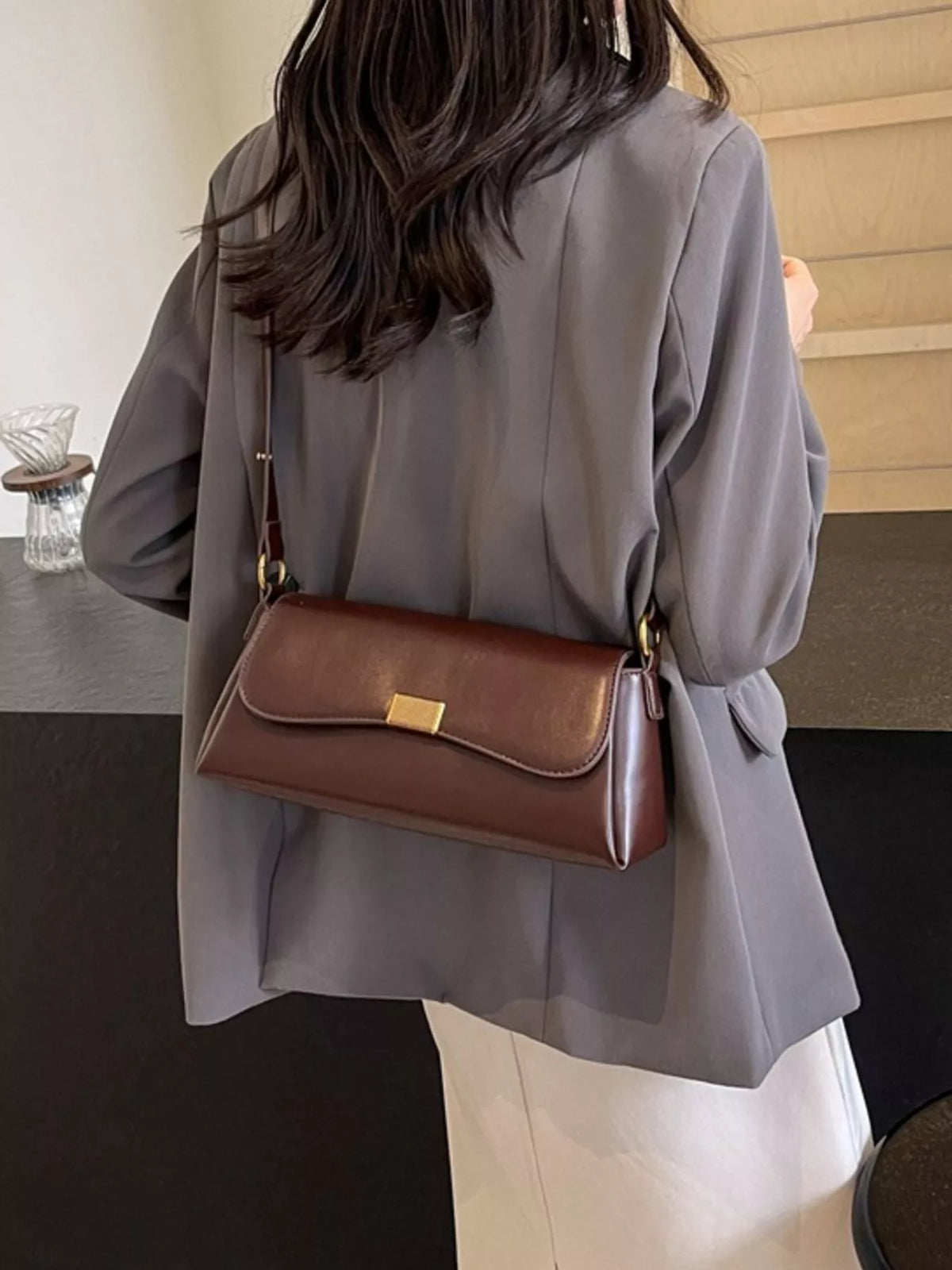 Flap Leather Shoulder Bag - Lilixa.store