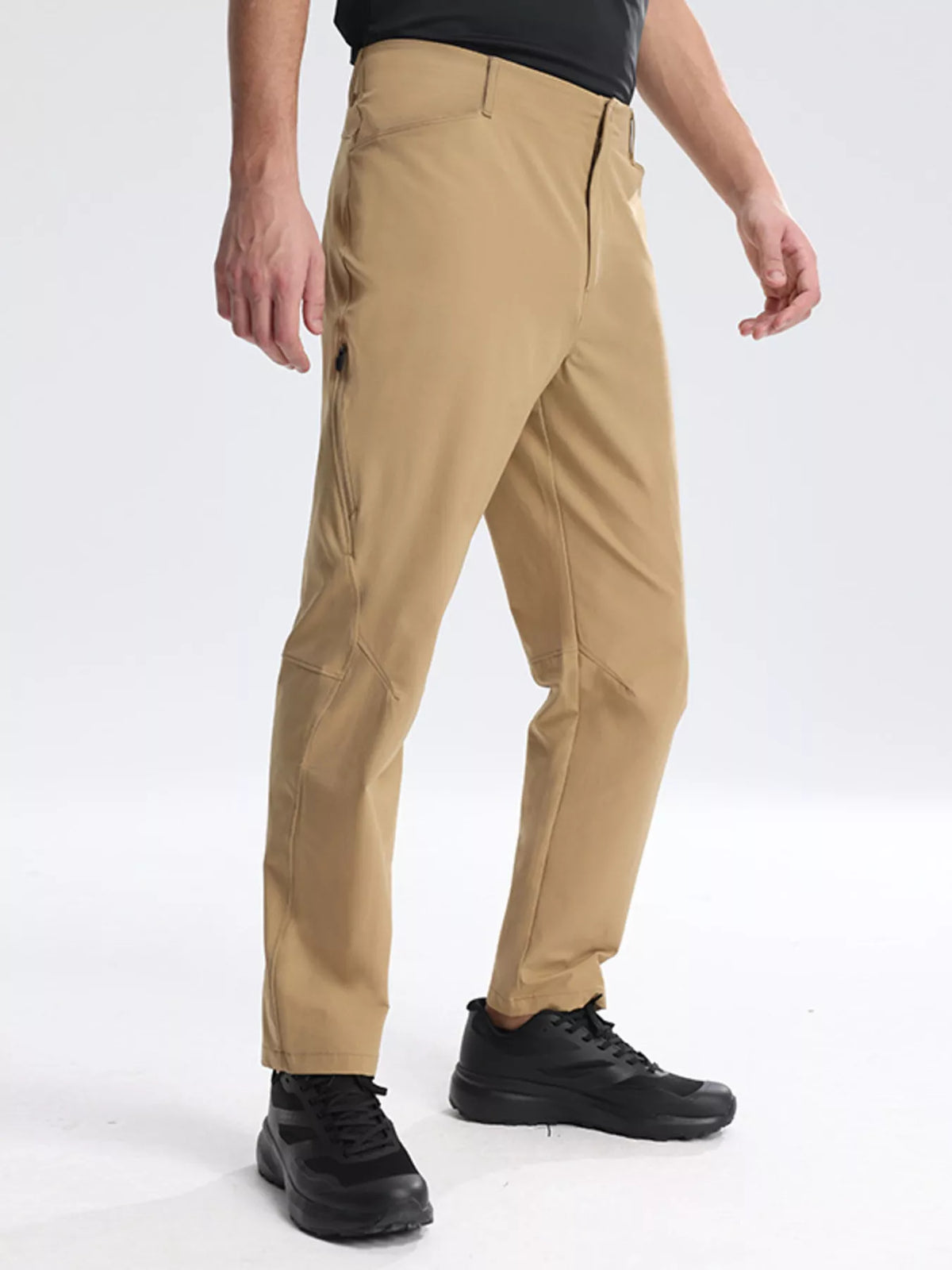 Men's Plus Size Lightweight Slim Fit Pants in Khaki