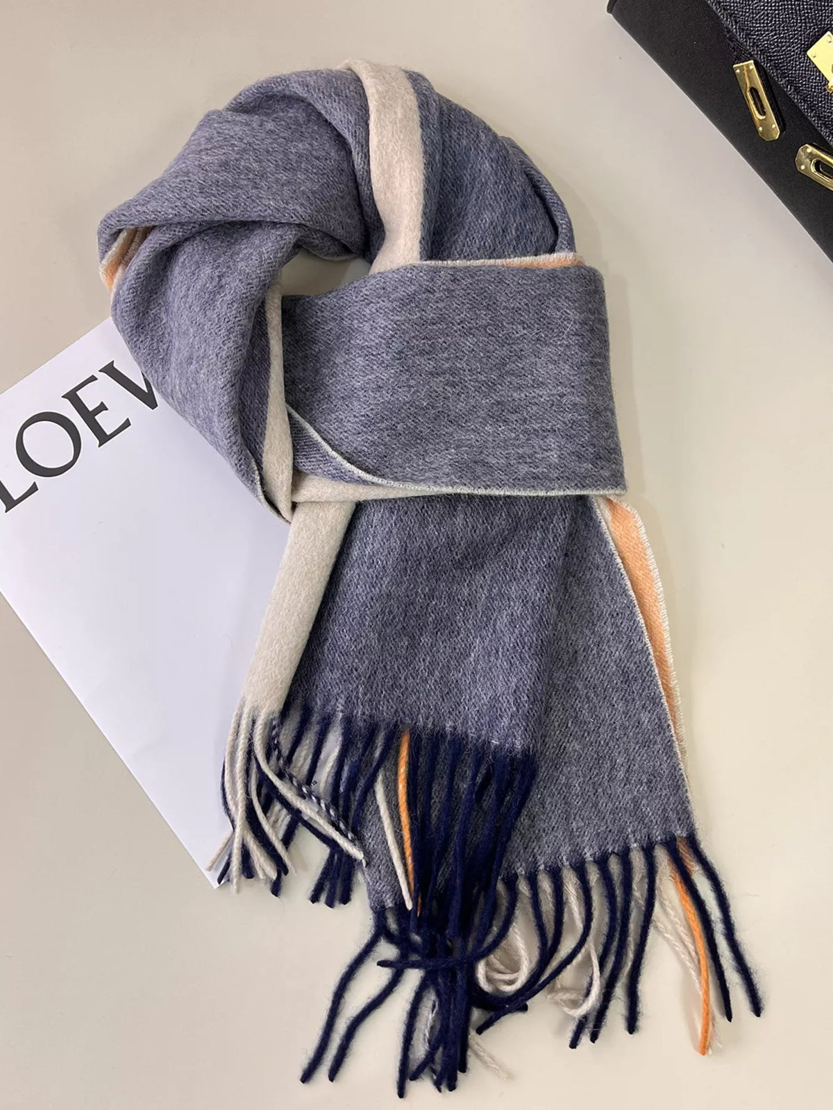 Plaid Fringe Scarf - Lilixa.store