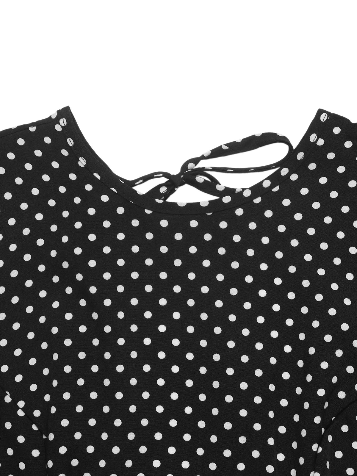 Polka Dot Flare Sleeve Maxi Dress - Lilixa.store