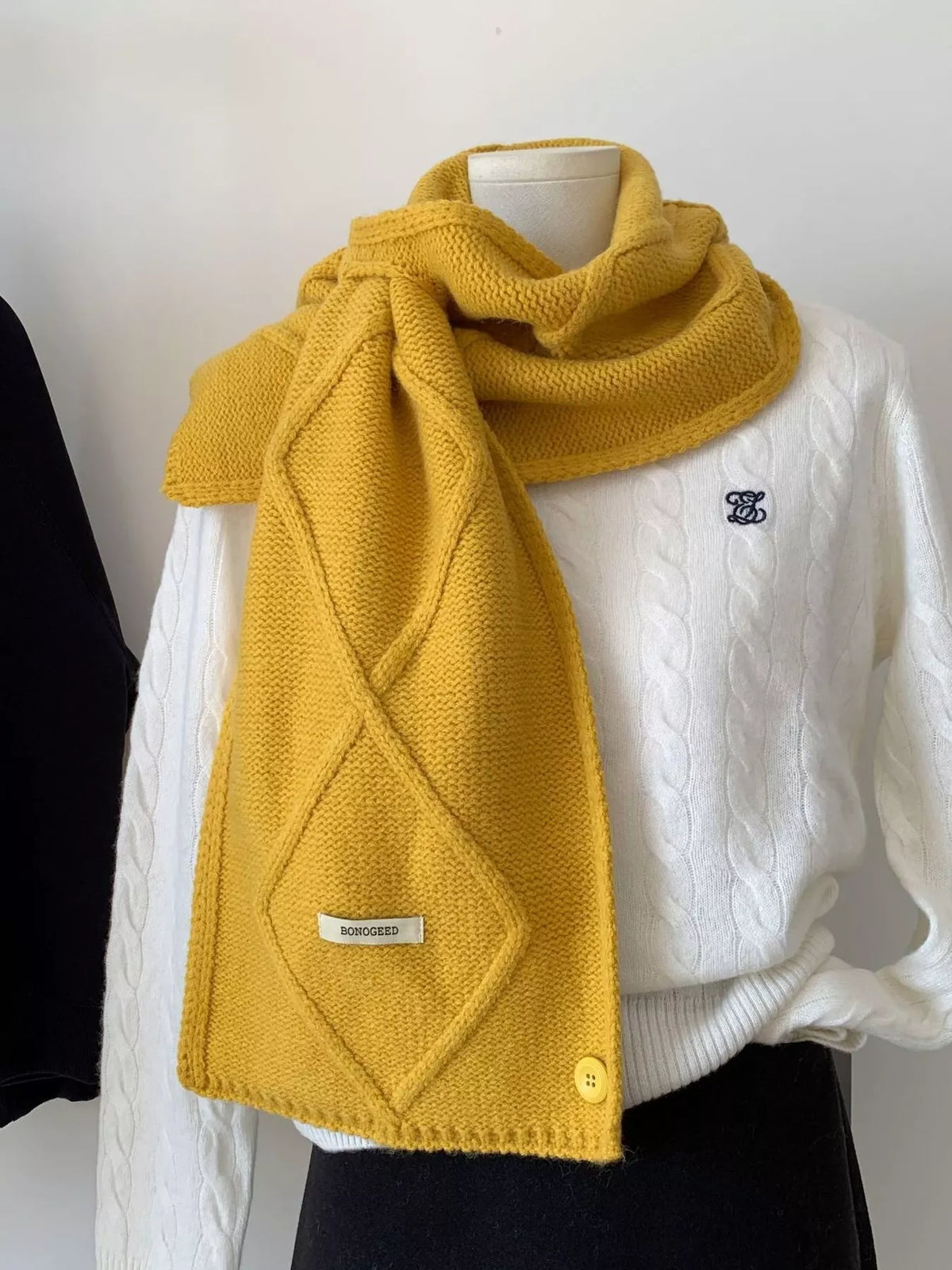 Solid Color Knitted Winter Scarf - Lilixa.store
