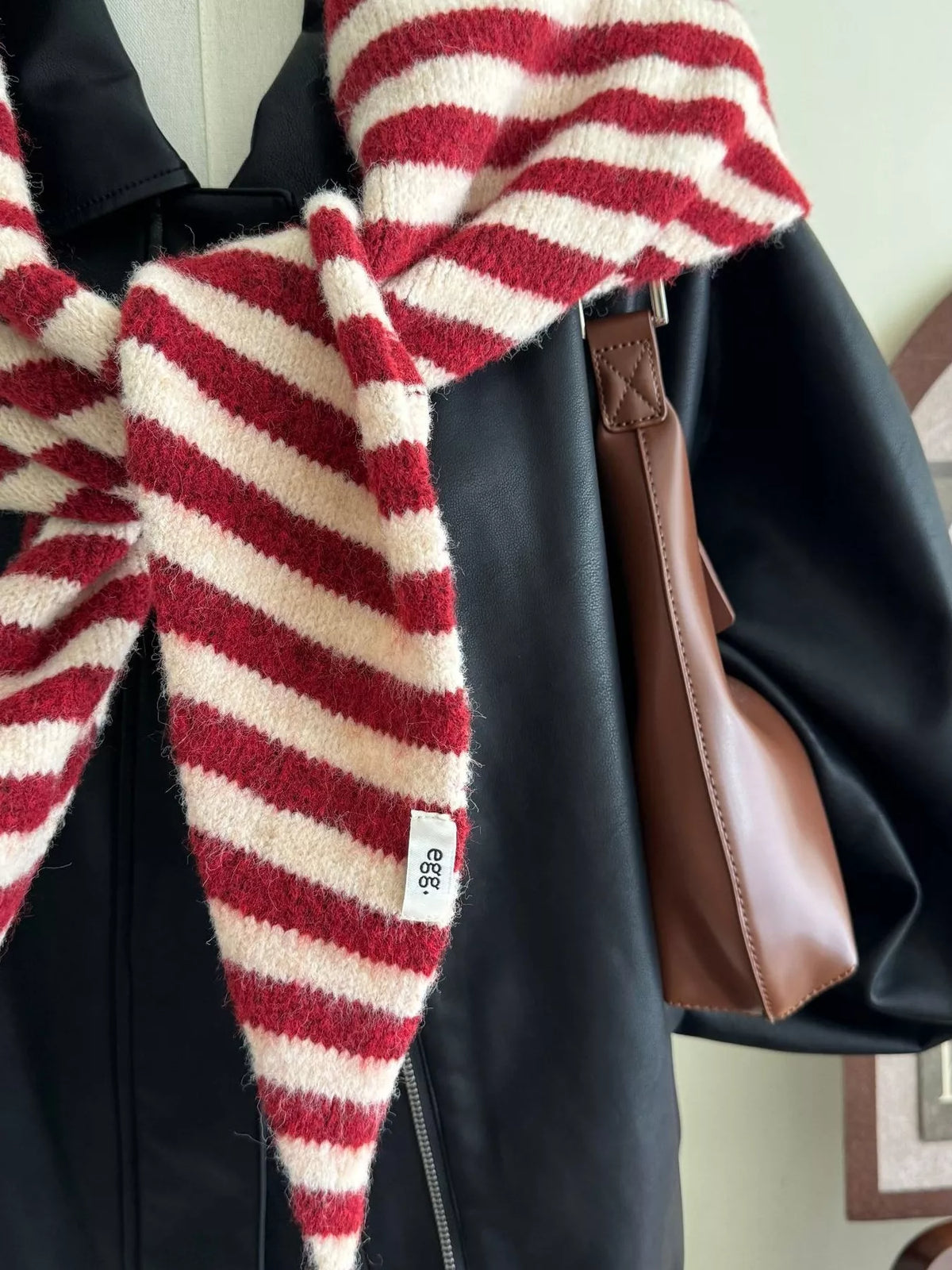 Striped Knitted Winter Scarf - Lilixa.store