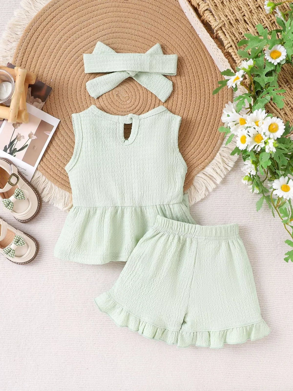 Children's Bow Tank and Shorts Set - Lilixa.store