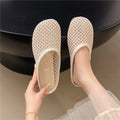 Breathable Mesh Casual Slip-Ons in Ivory