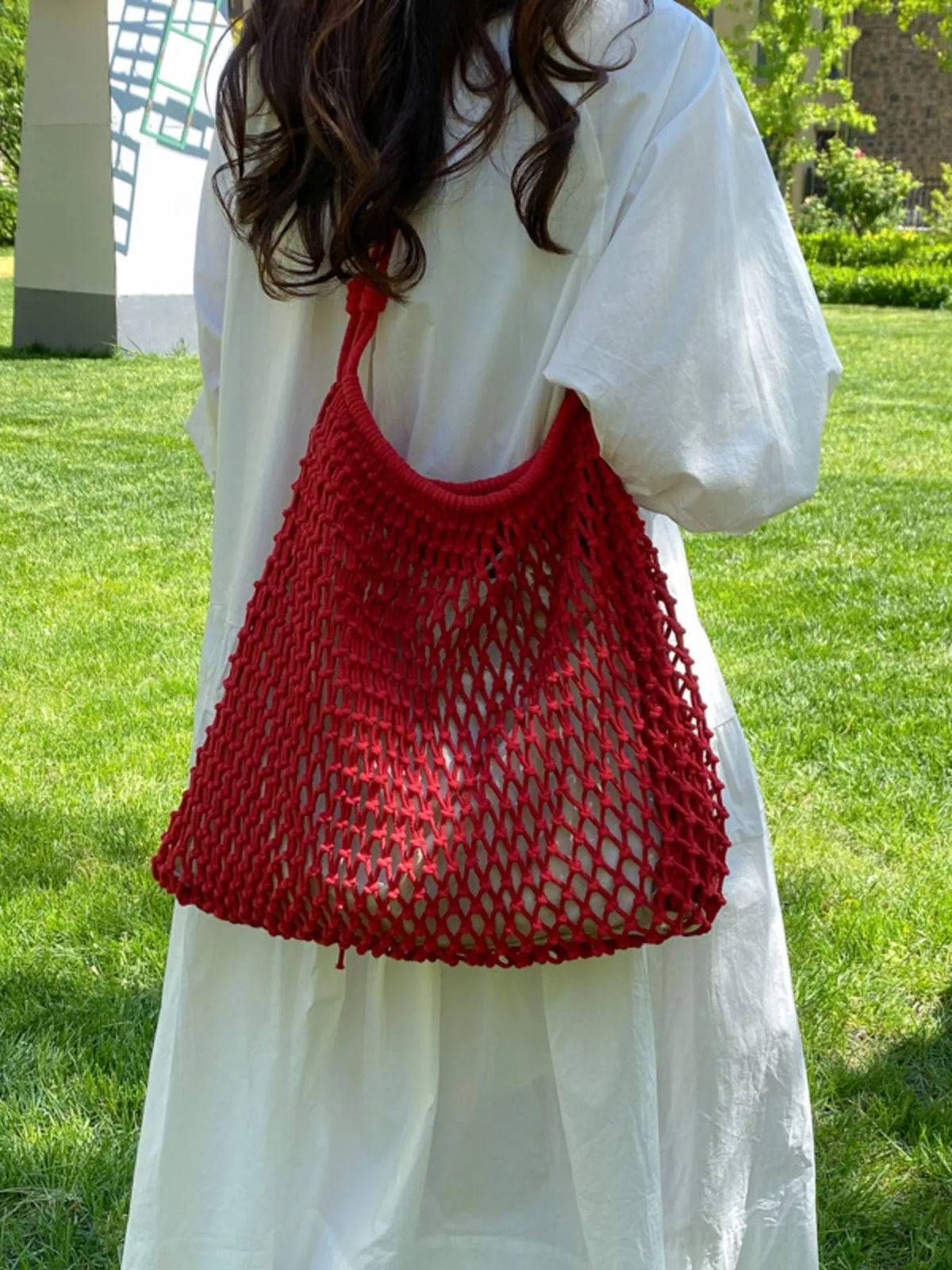Crochet Knit Shoulder Bag - Lilixa.store