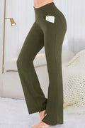 Pocketed High Waist Active Pants - Lilixa.store