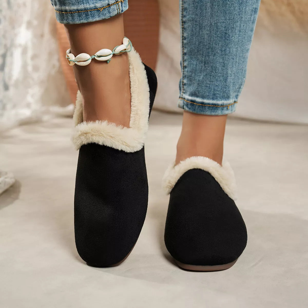 Round Toe Flats Slip-Ons - Lilixa.store