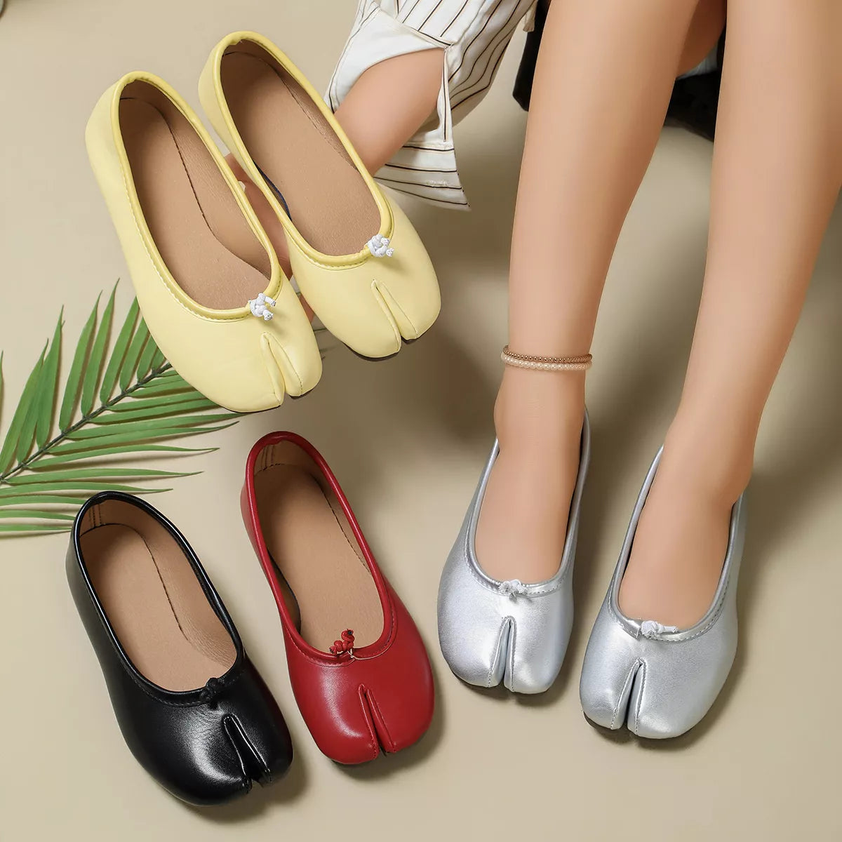 Split-Toe Slip-Ons - Lilixa.store