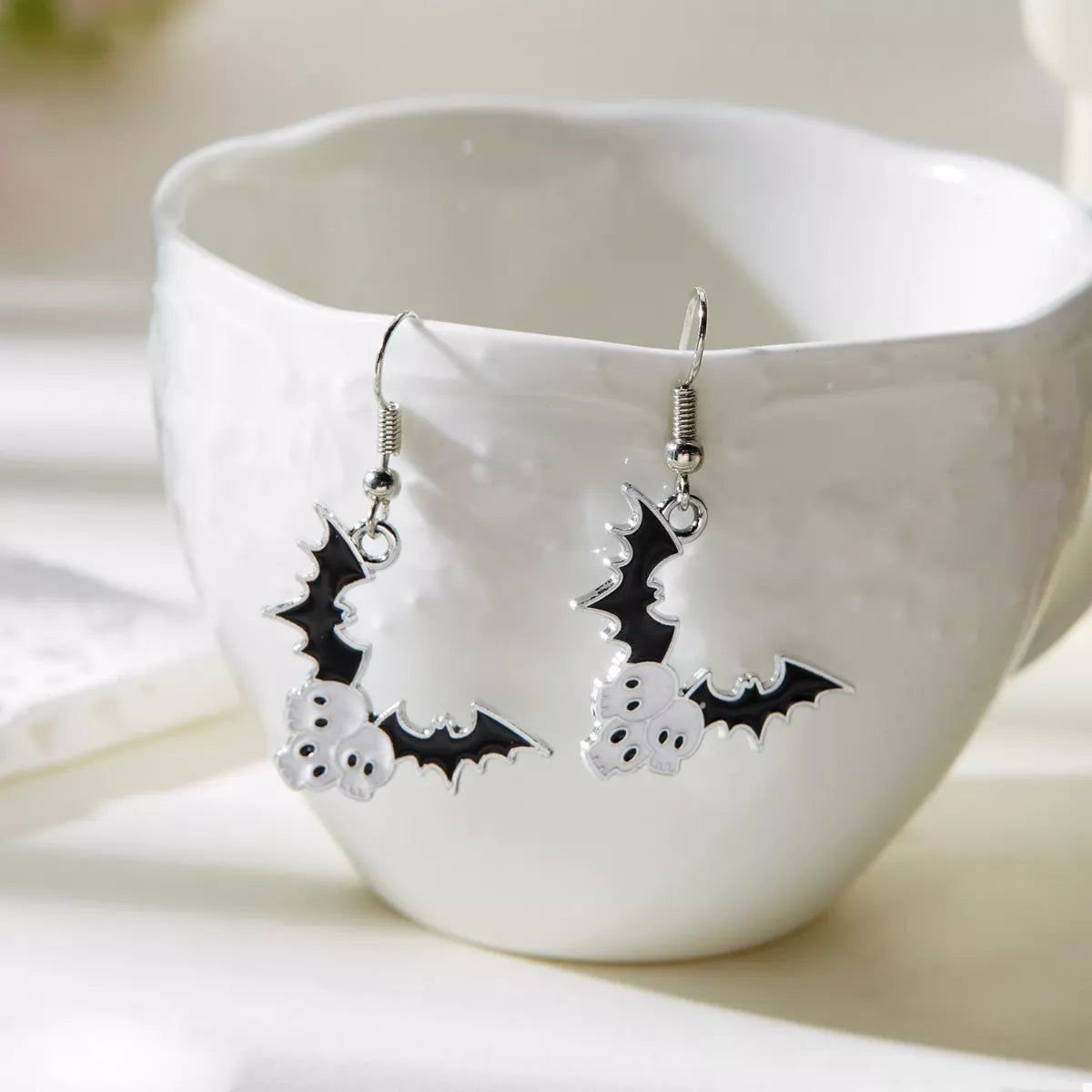 Halloween Bat Drop Earrings - Lilixa.store