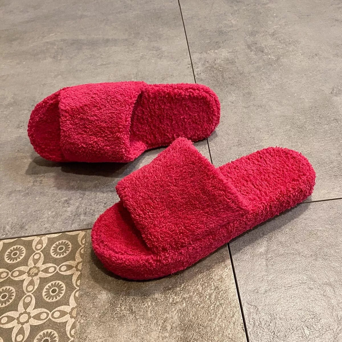 Open Toe Platform Slippers - Lilixa.store