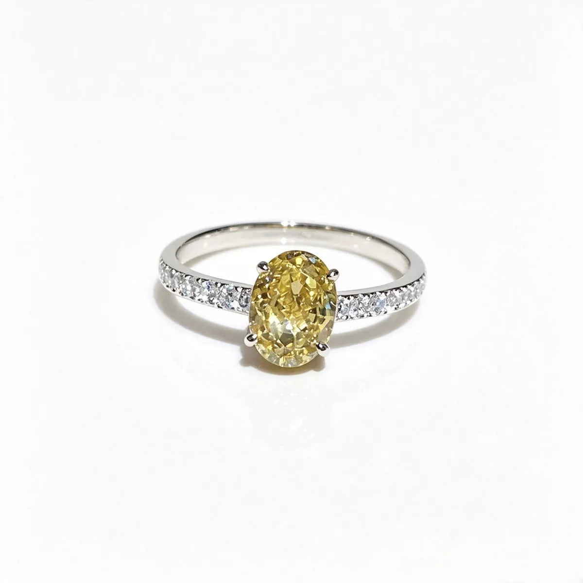 Copper Zircon Oval Ring - Lilixa.store