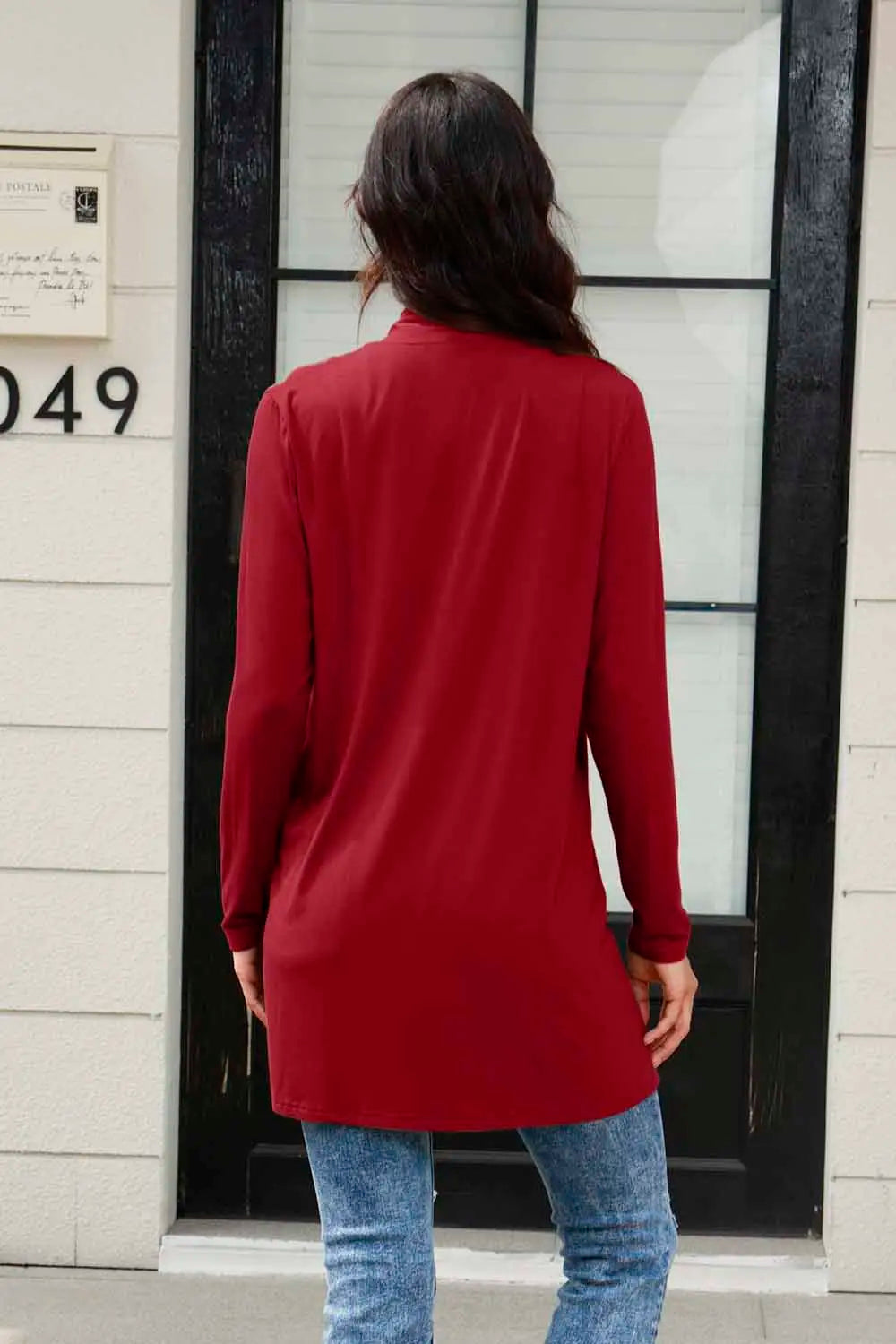 Basic Bae Full Size Open Front Long Sleeve Cardigan with Pockets - Lilixa.store