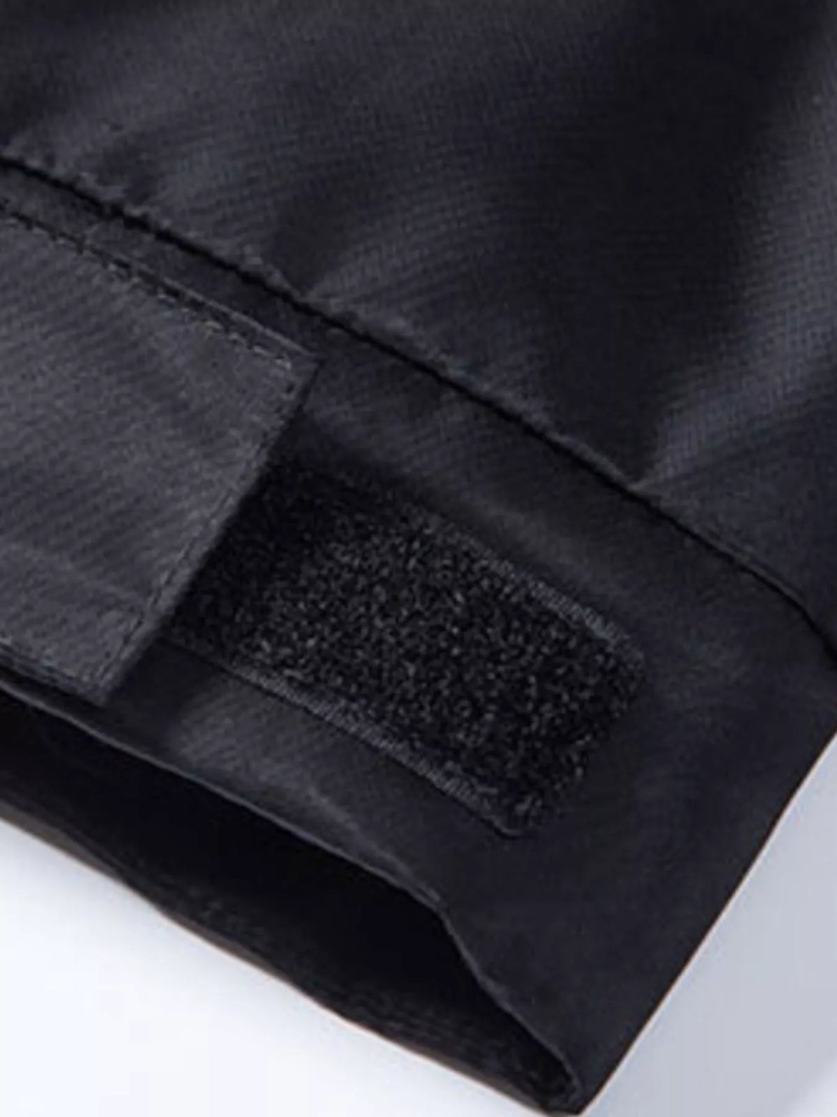 Men's Waterproof Windbreaker Hooded Tactical Jacket in Black, view 6