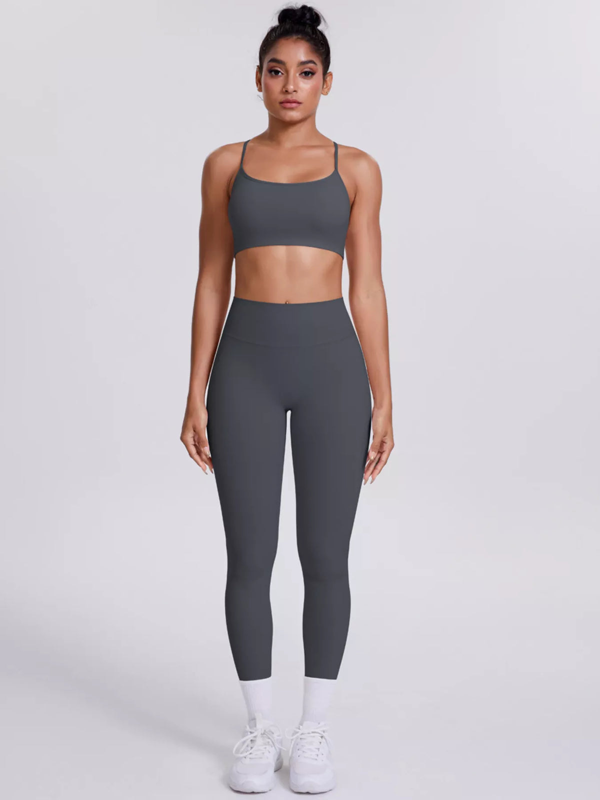 Criss-Cross Back Cami and Leggings Active Set - Lilixa.store