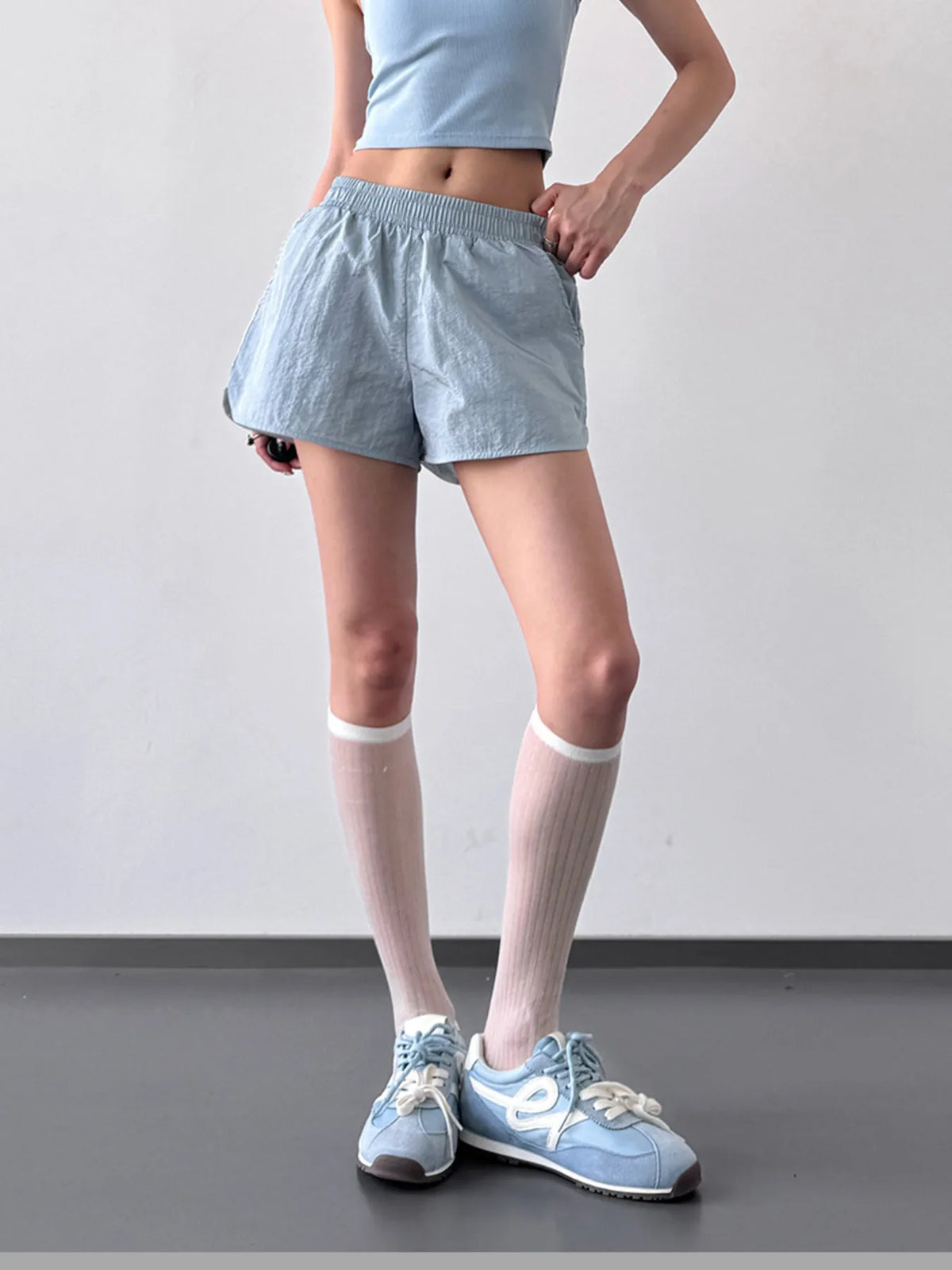 Elastic Waist Active Shorts - Lilixa.store