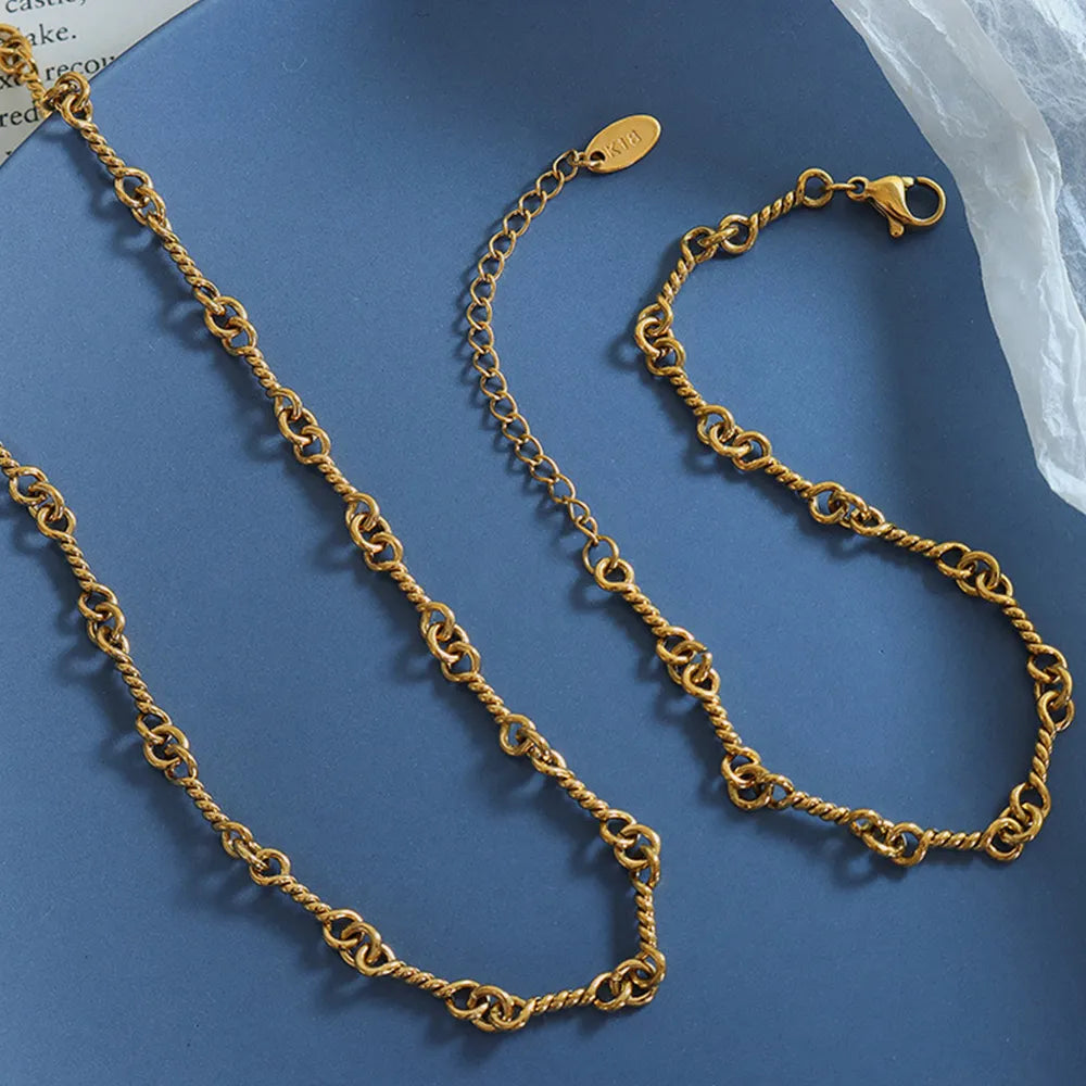 Titanium Steel Link Chain Bracelet - Lilixa.store