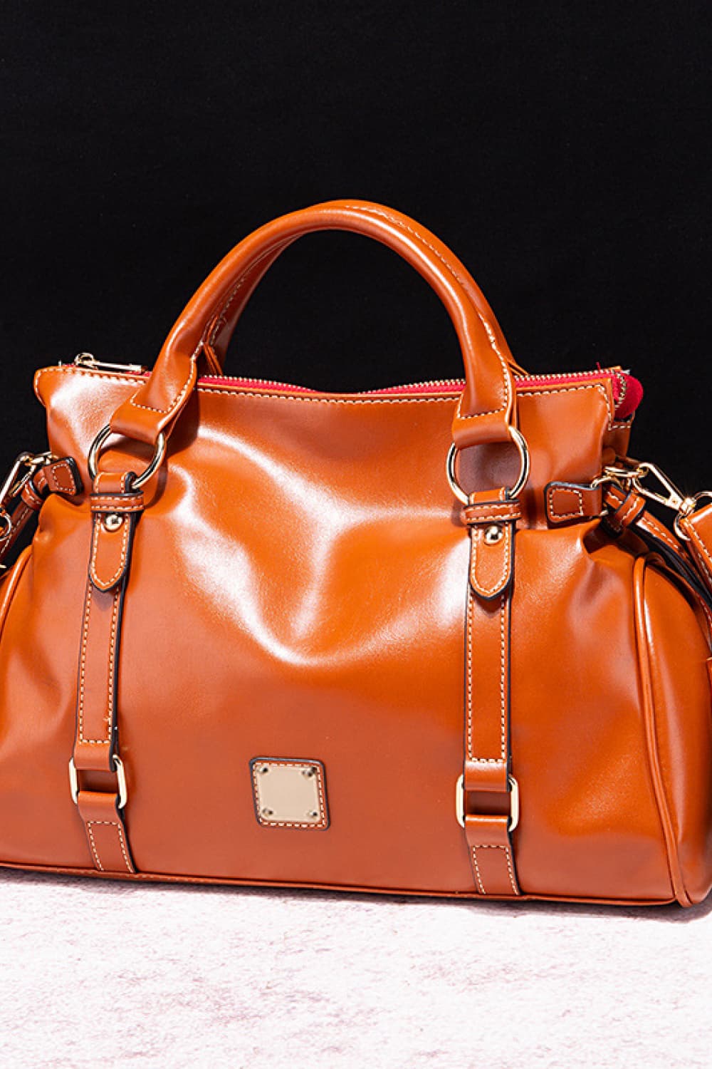 PU Leather Handbag with Tassels - Lilixa.store