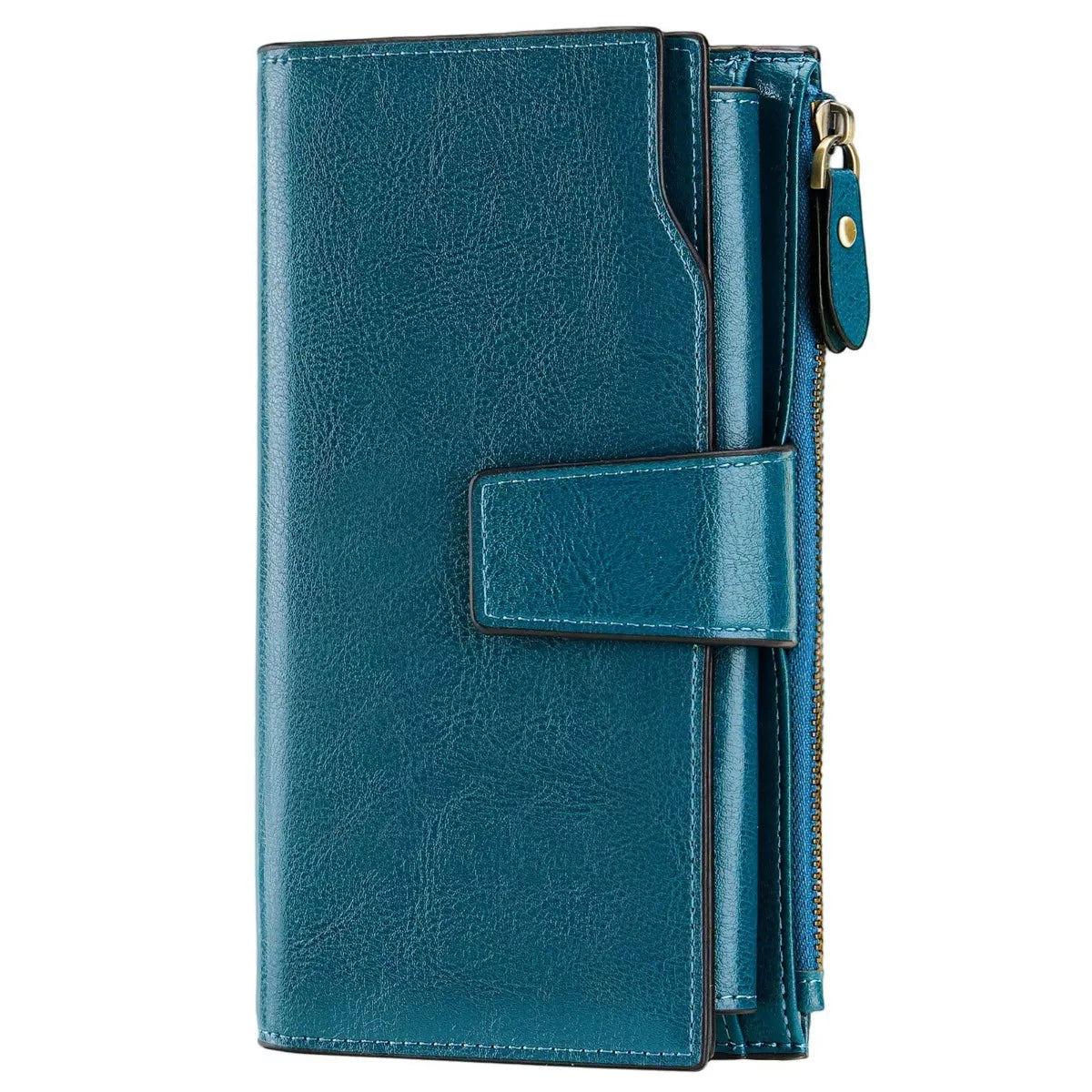 Vintage Style Leather Long Wallet - Lilixa.store
