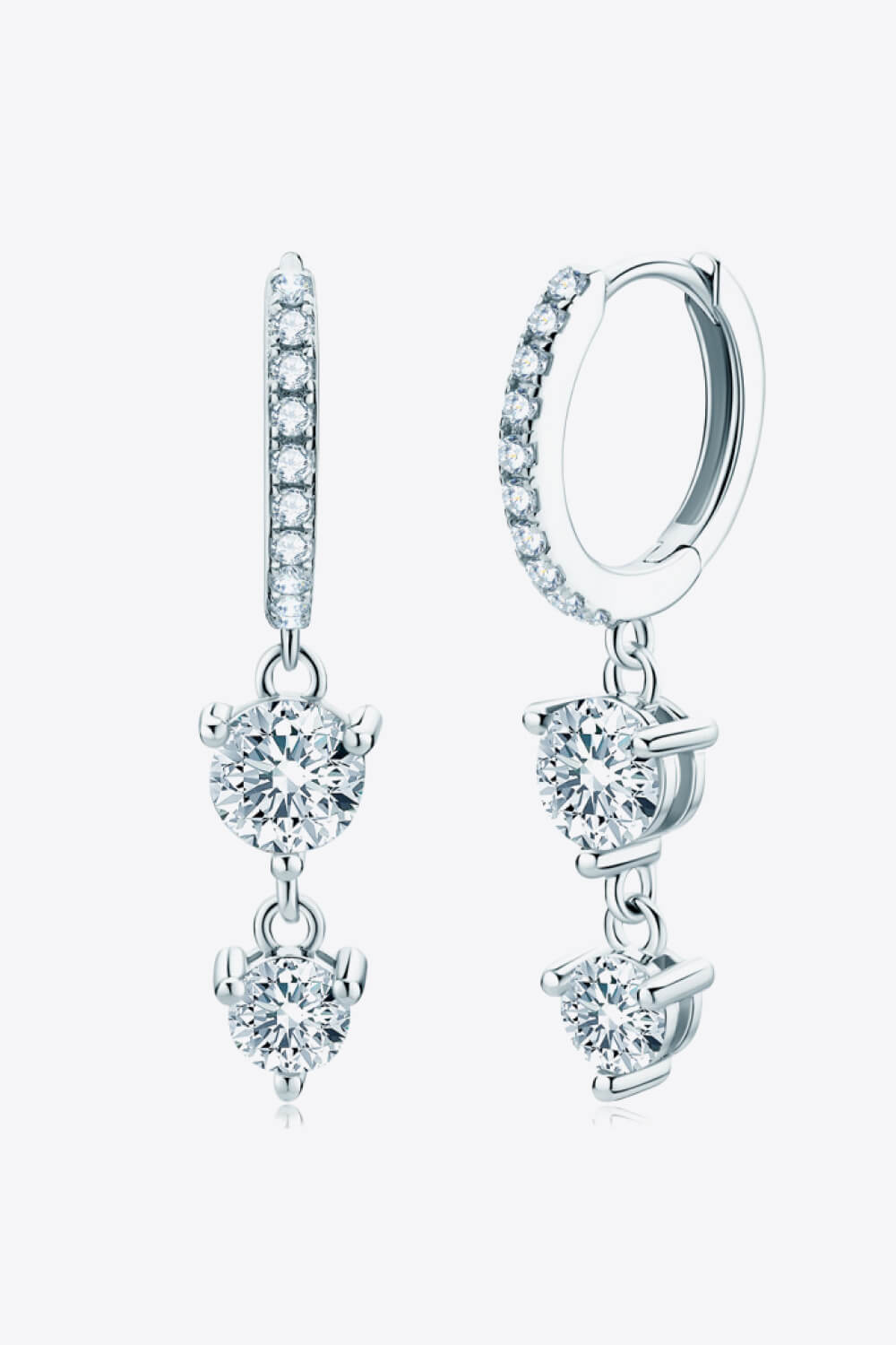 Adored Be The One Moissanite Drop Earrings - Lilixa.store