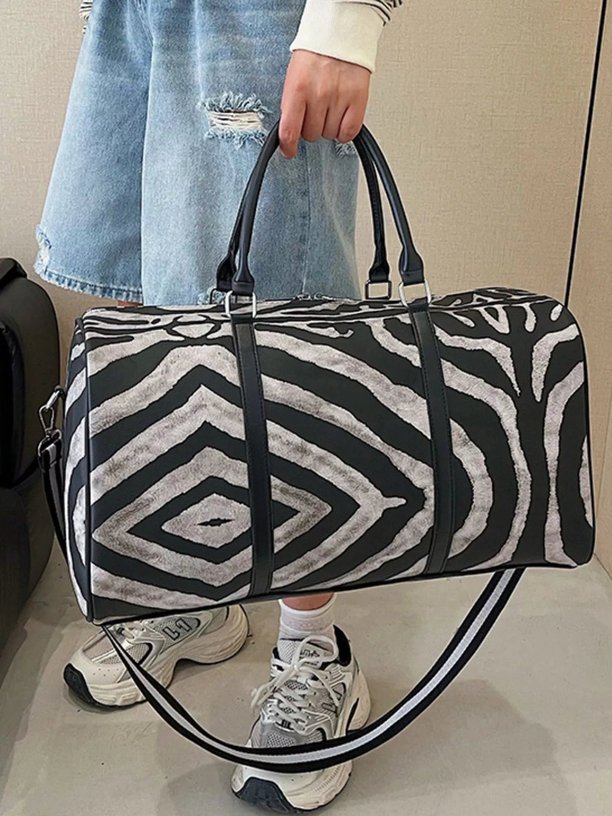 Zebra Print Duffle Bag - Lilixa.store