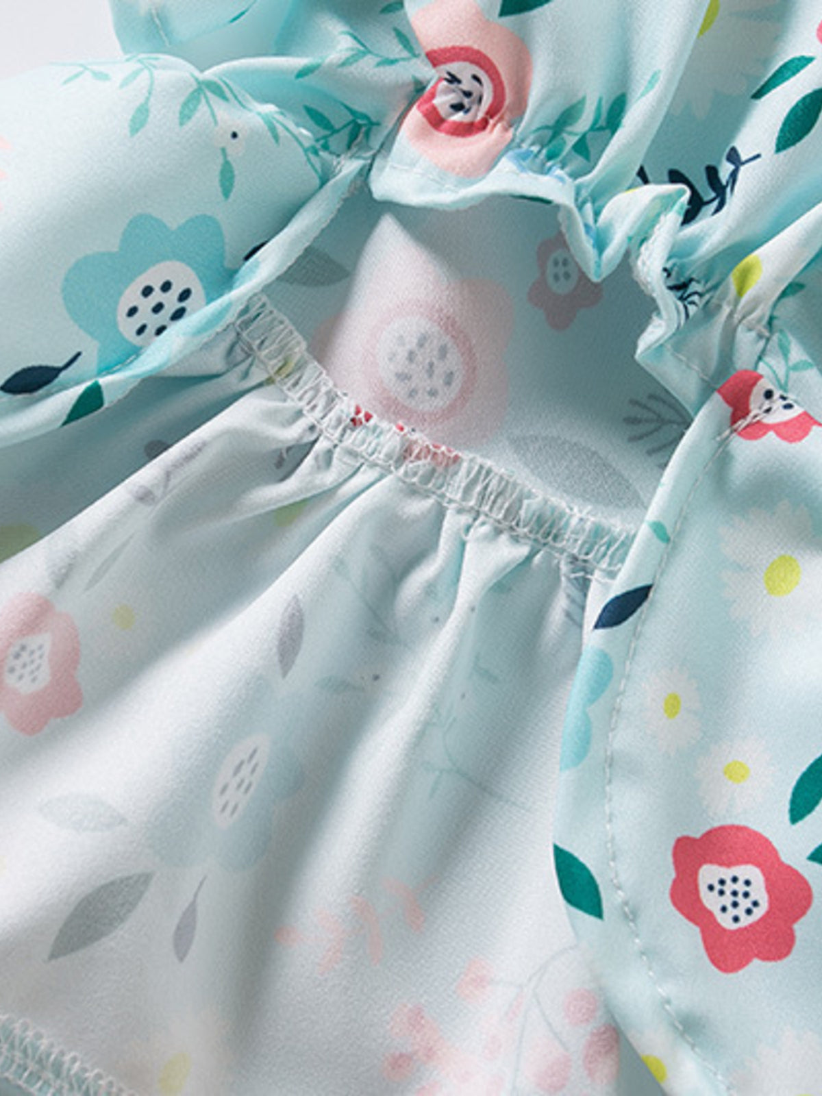 Floral Print Bow Decor Pet Dress - Lilixa.store
