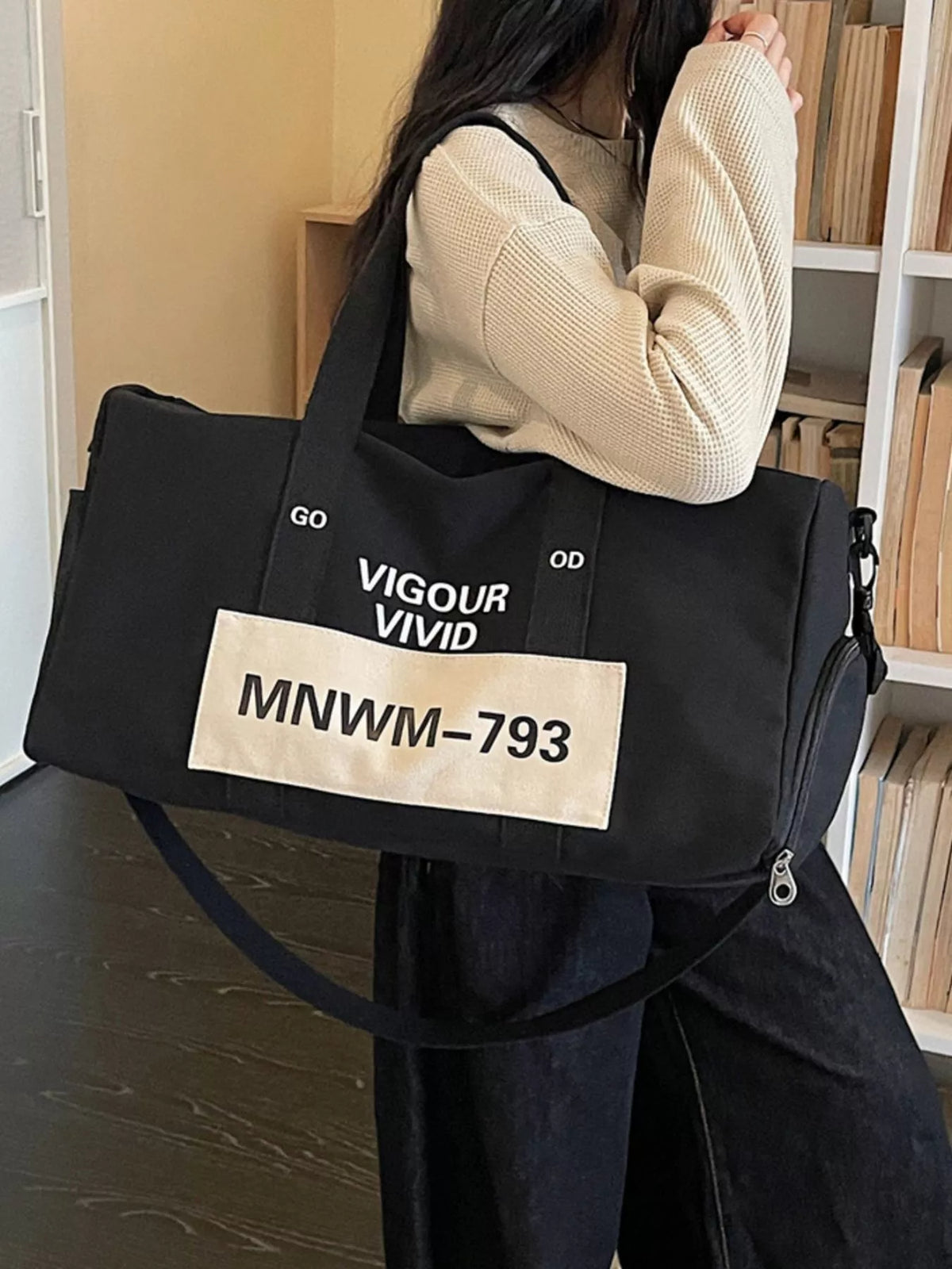 Letter Nylon Travel Bag - Lilixa.store