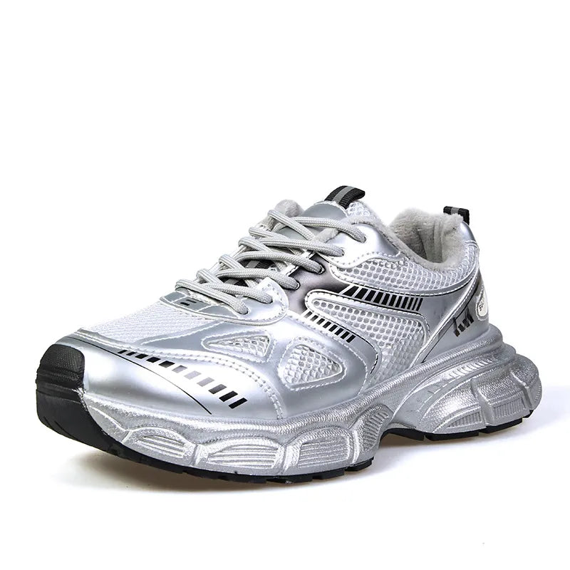 Lace Up Platform Athletic Shoes - Lilixa.store