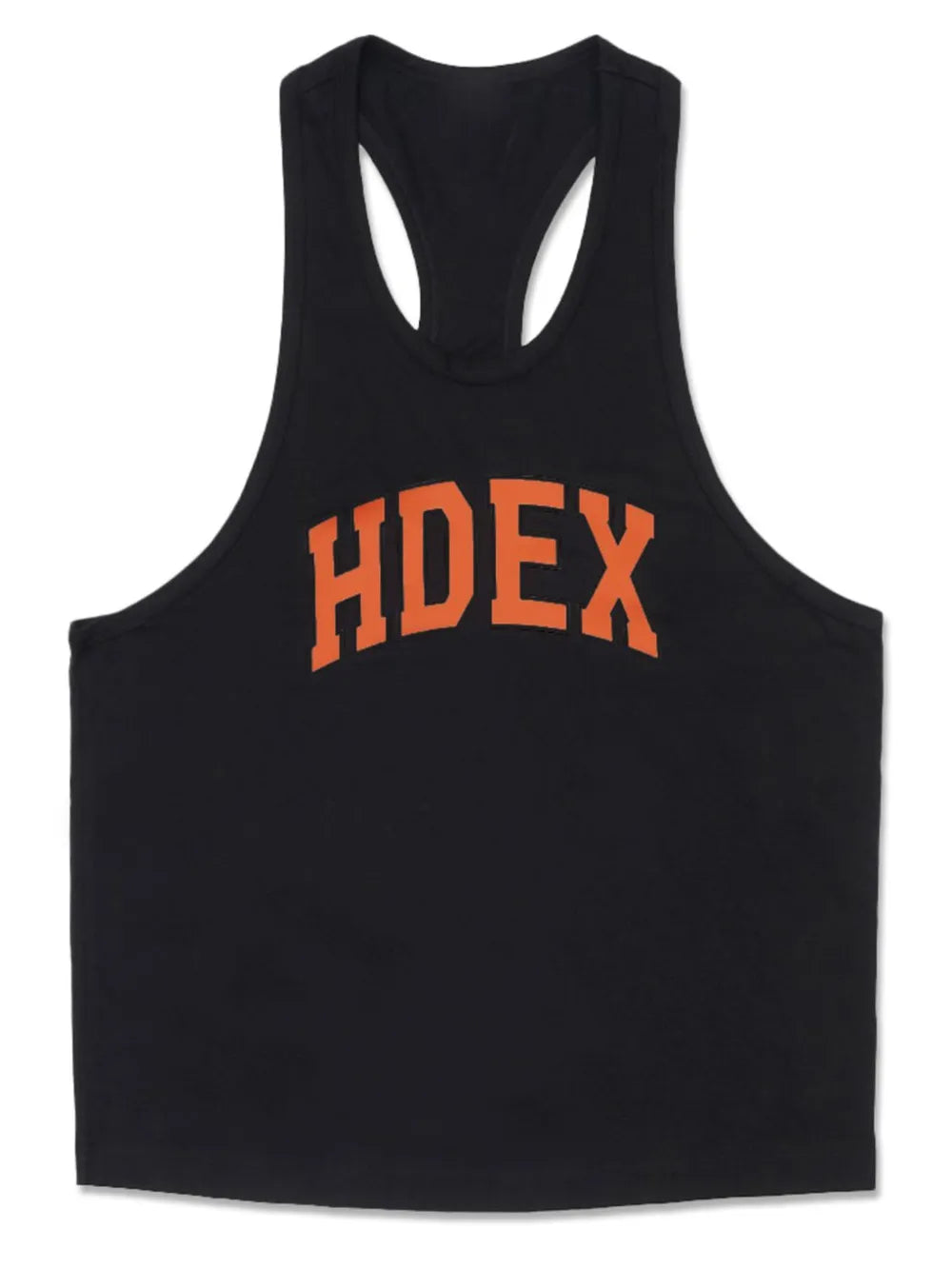 Men's Plus Size Round Neck Letter Graphic Tank in Black