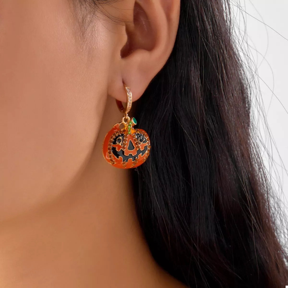 Halloween Pumpkin Drop Earrings - Lilixa.store