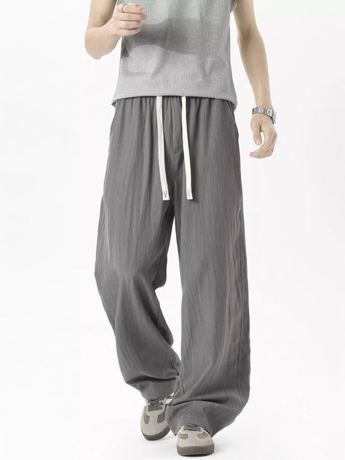 Men's Plus Size Loose Fit Casual Pants in Grey