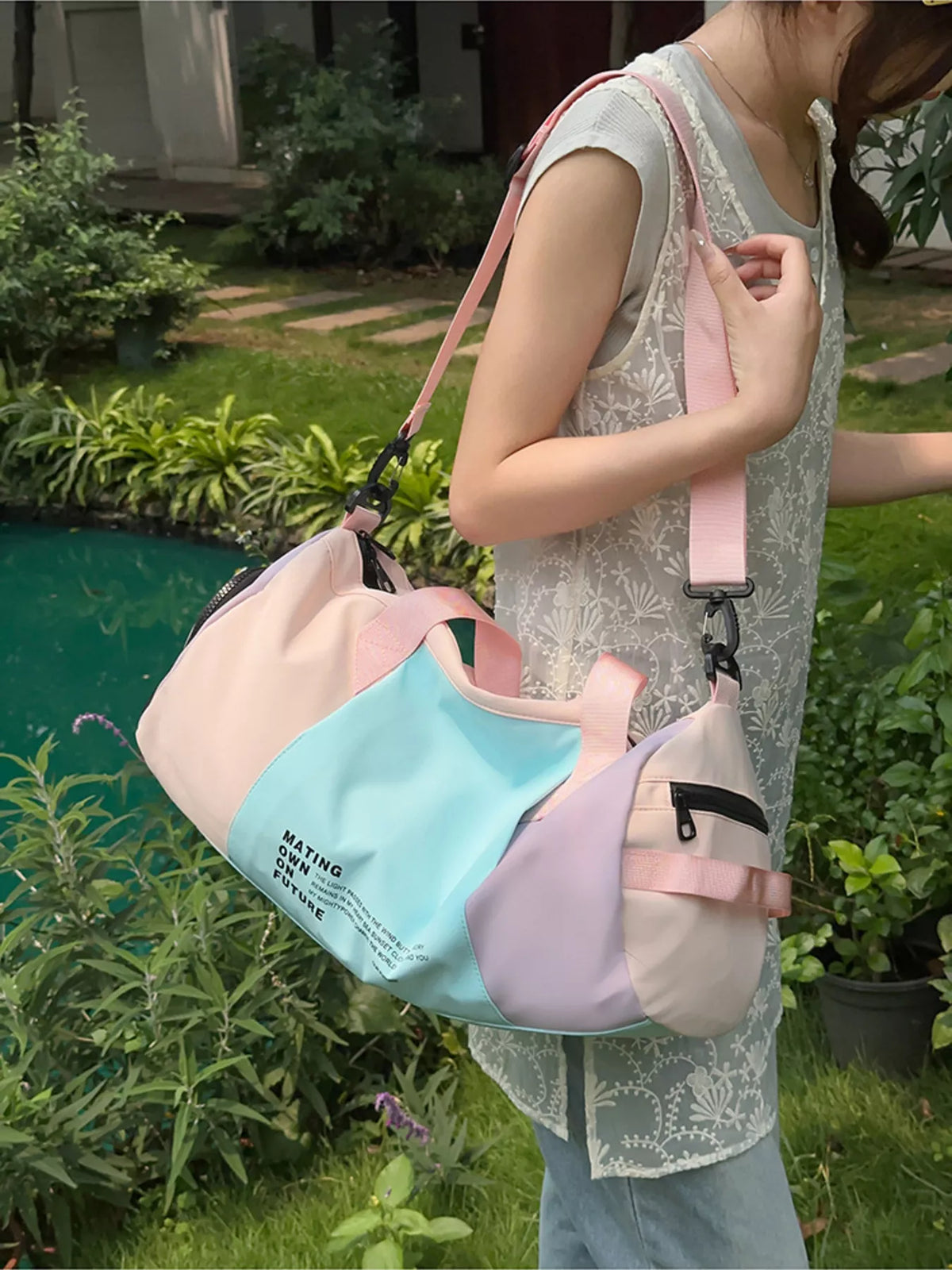 Color Block Duffle Bag - Lilixa.store