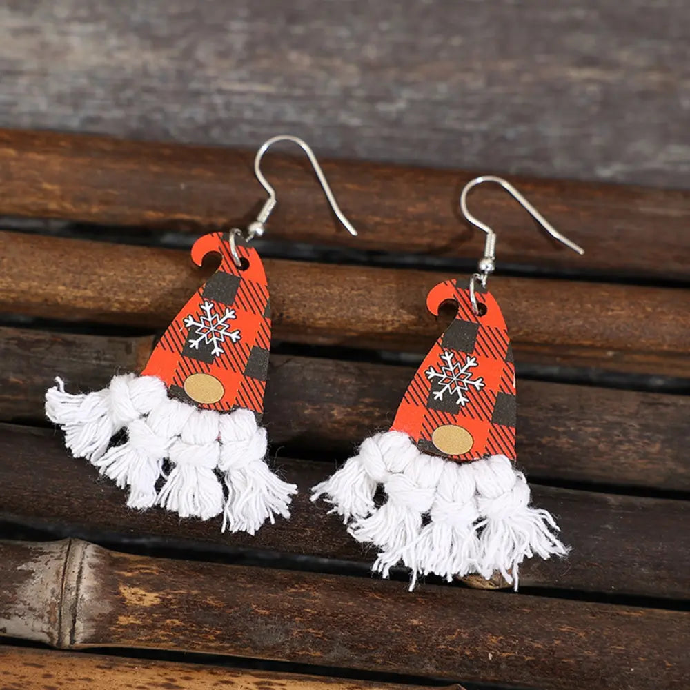 Xylem Pointed Hat Tassel Earrings - Lilixa.store
