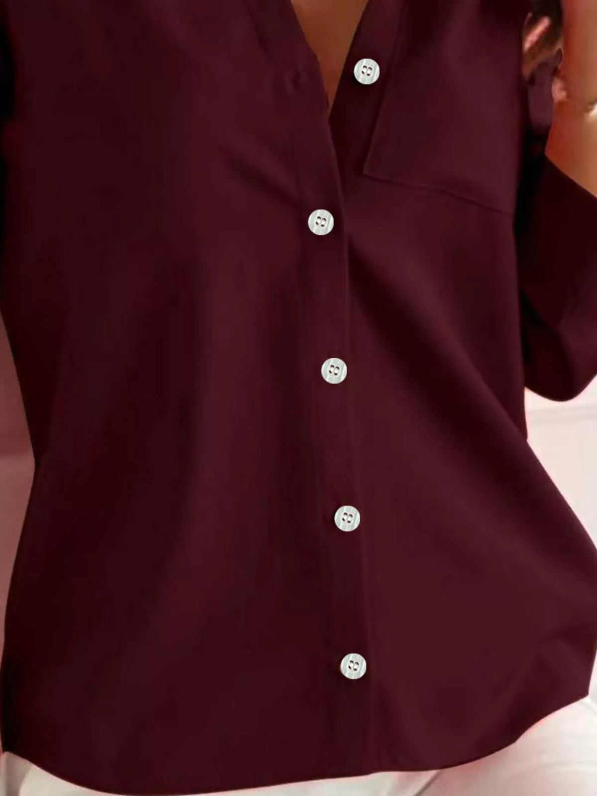 Button-Down Roll-Up Sleeve Shirt, view 2