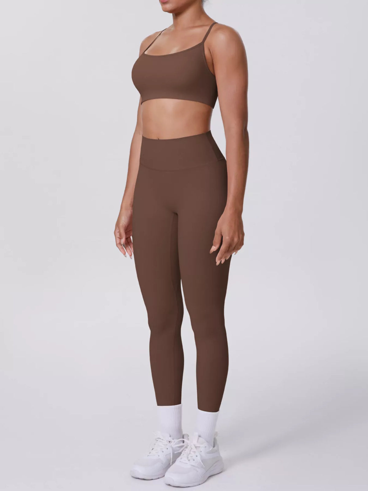 Criss-Cross Back Cami and Leggings Active Set - Lilixa.store