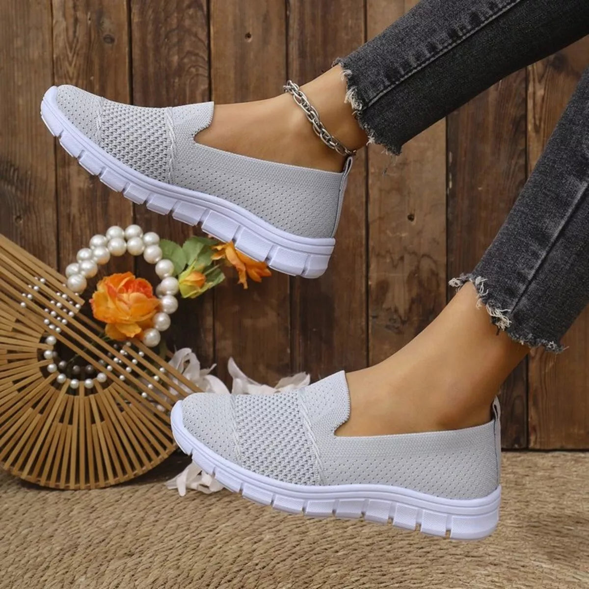 Round Toe Flats Slip-Ons - Lilixa.store