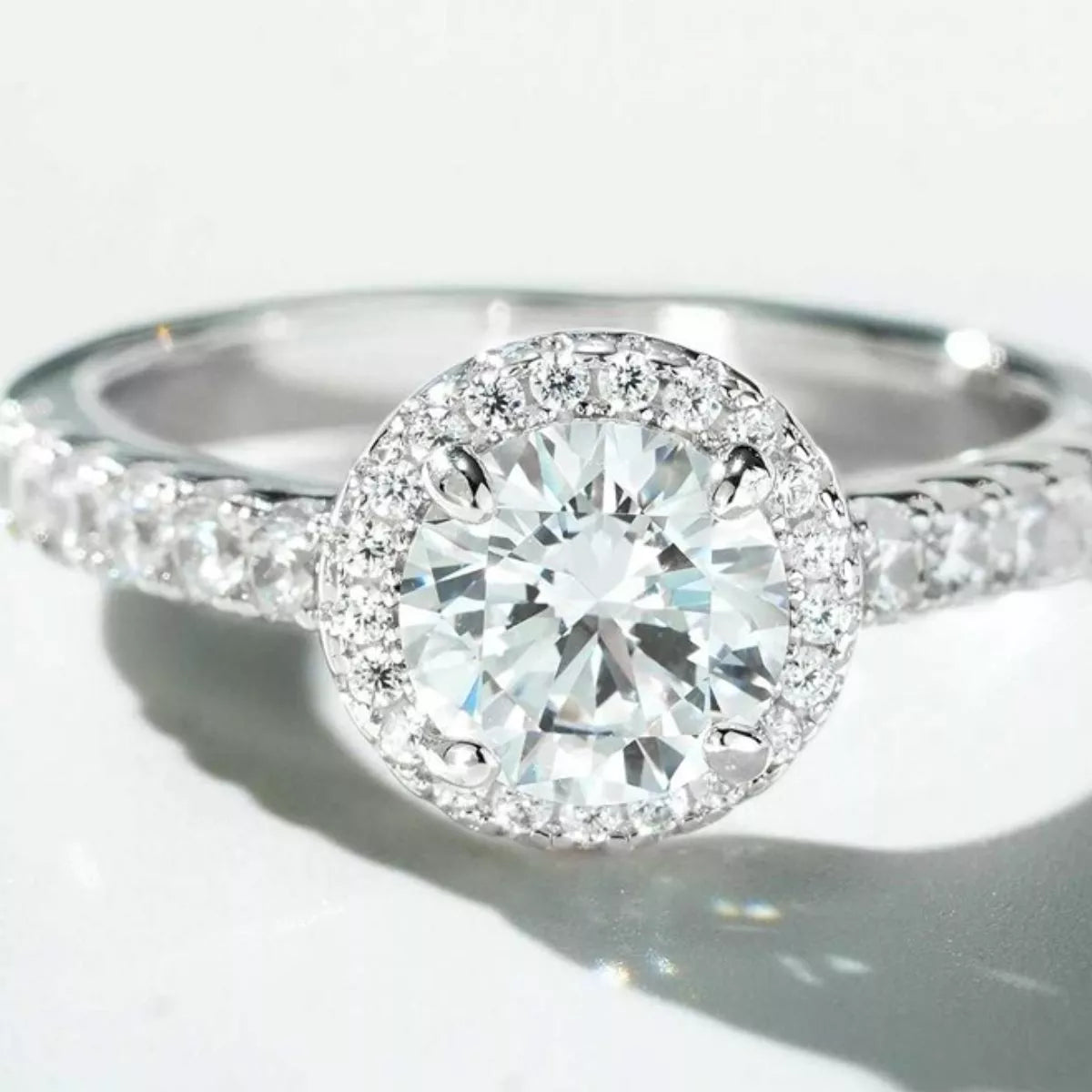 1 Carat 925 Sterling Silver Moissanite Ring