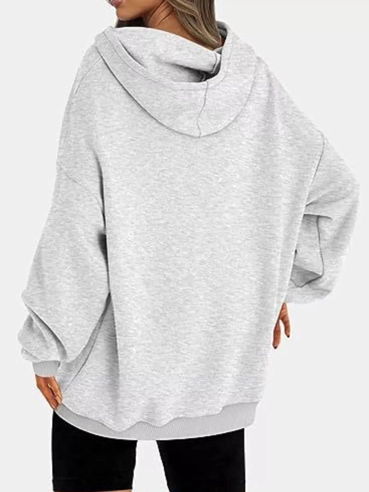 Drop Shoulder Long Sleeve Hoodie, view 13