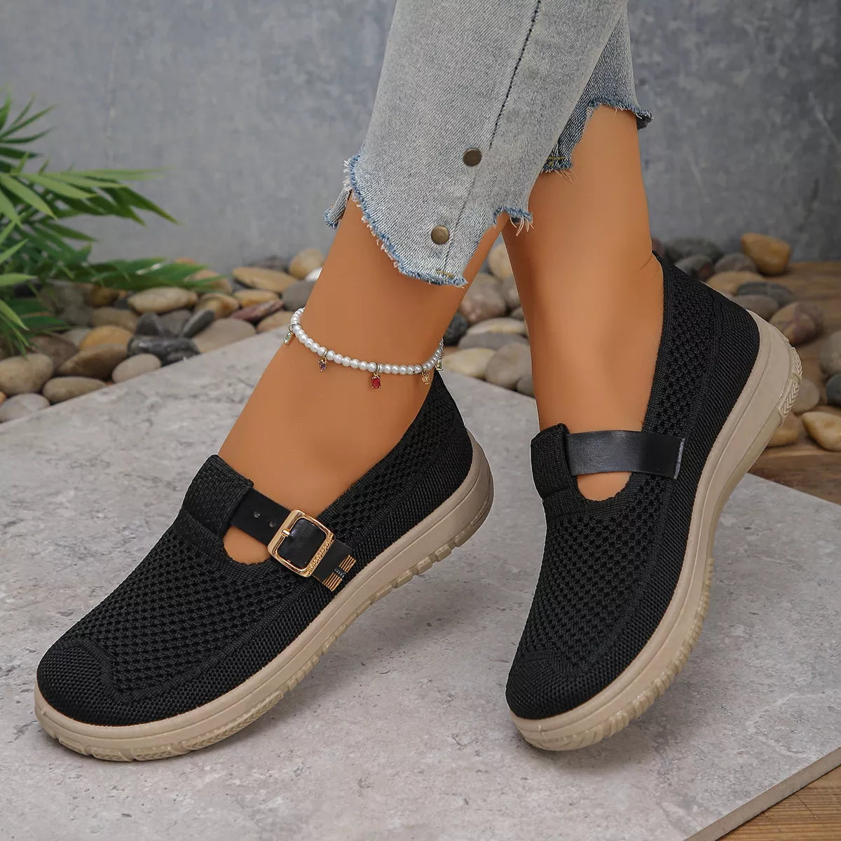 Round Toe Platform Slip-Ons, view 4