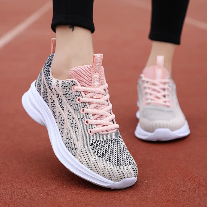 Breathable Mesh Lace Up Athletic - Lilixa.store