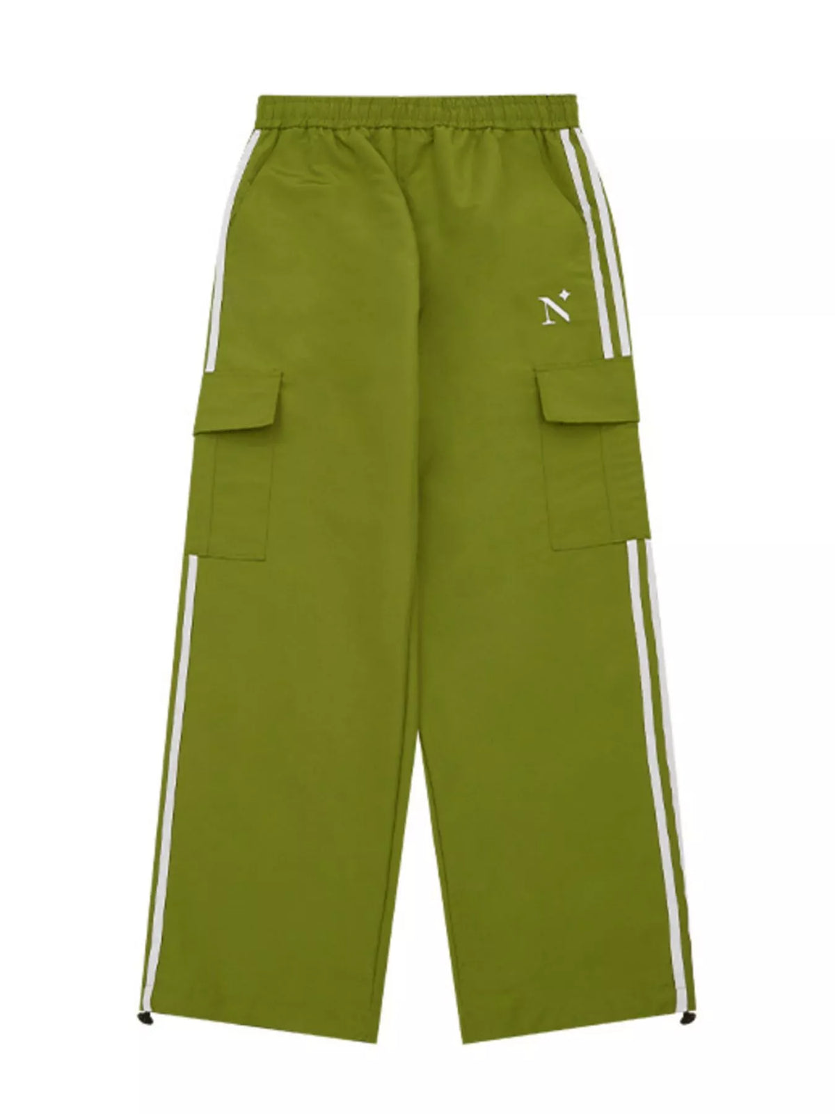 Men's Side Striped Wide Leg Cargo Pants, view 4