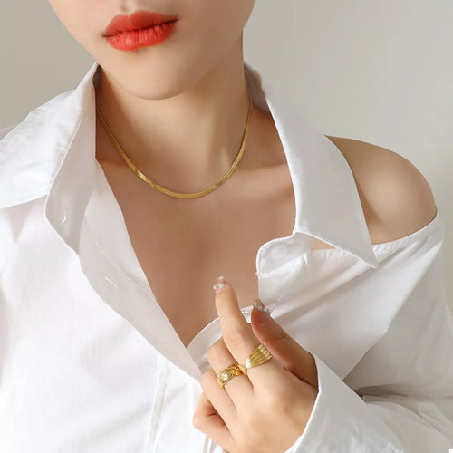 18K Gold-Plated Titanium Steel Necklace - Lilixa.store