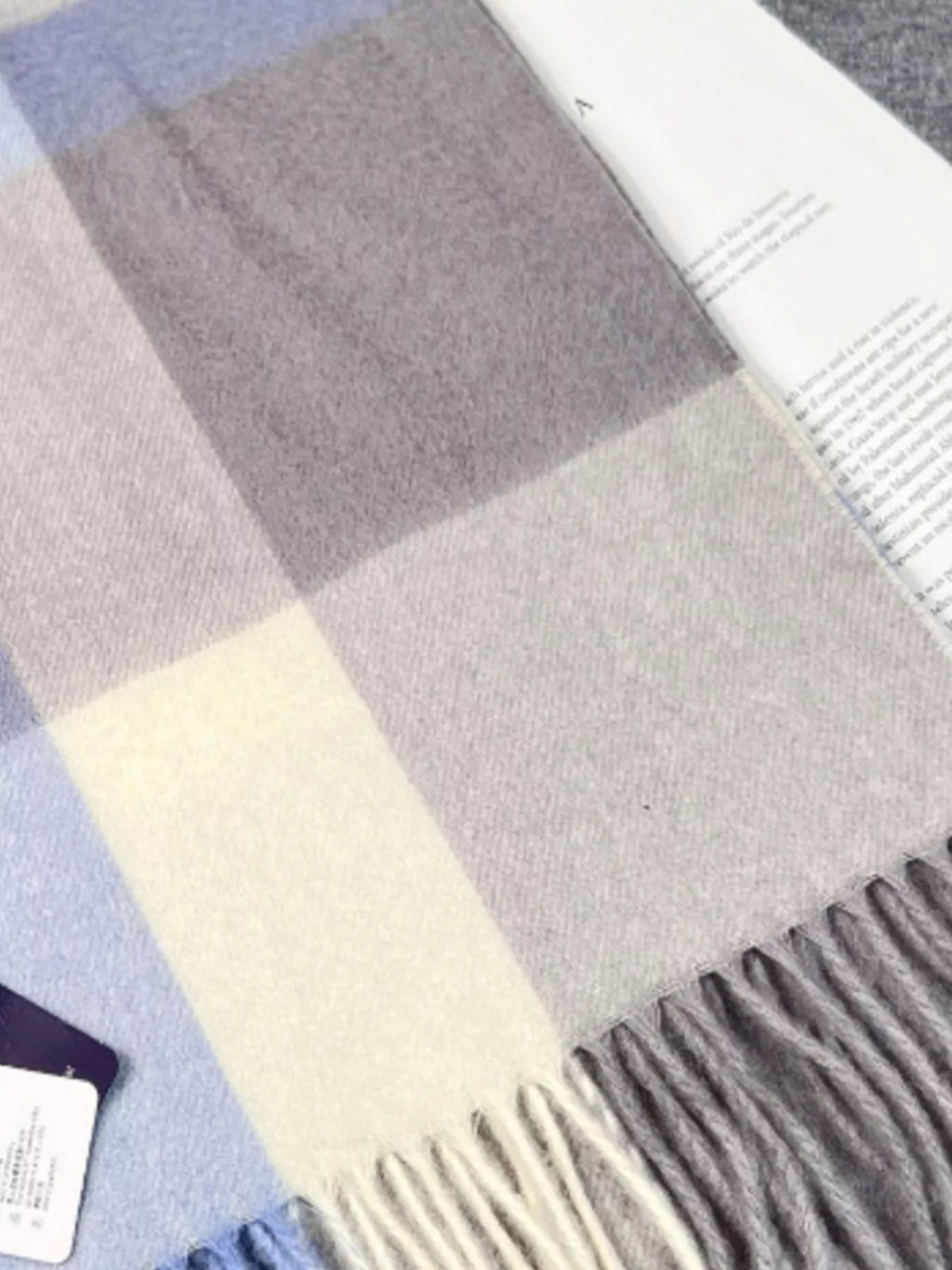 Plaid Scarf with Fringe - Lilixa.store
