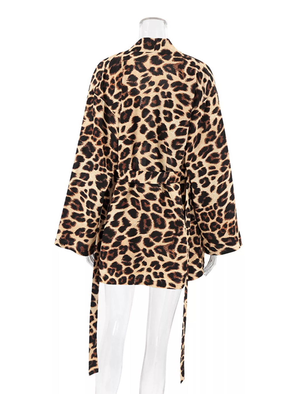 Leopard Cami & Cardigan and Shorts Three-Piece Lounge Set - Lilixa.store
