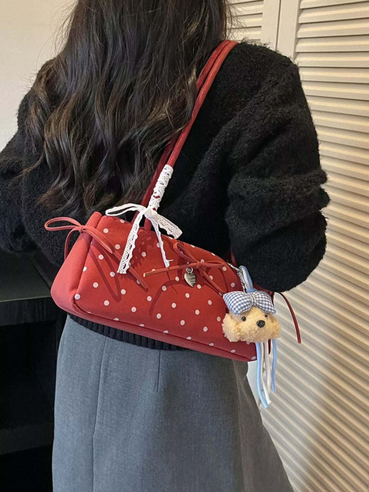 Polka Dot Shoulder Bag